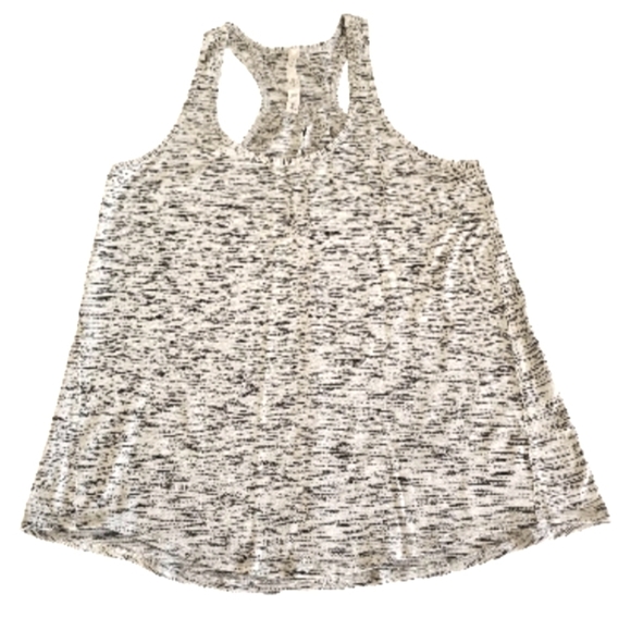 Lululemon Heathered Gray Workout Yoga Gym Essential Pleated Back Tank Top Sz 10 - Picture 10 of 10